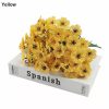 10 Bunches of Artificial Flowers Plastic Fake Plants UV Resistant Home In/Outdoor Garden Décor